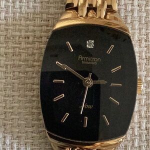 Armitron Diamond Now #V121E, stainless steel back, water resistant,
